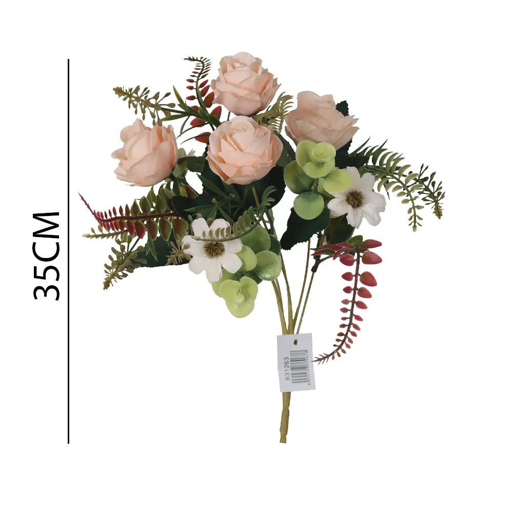 ramo flor artificial 珊瑚法兰西35CM