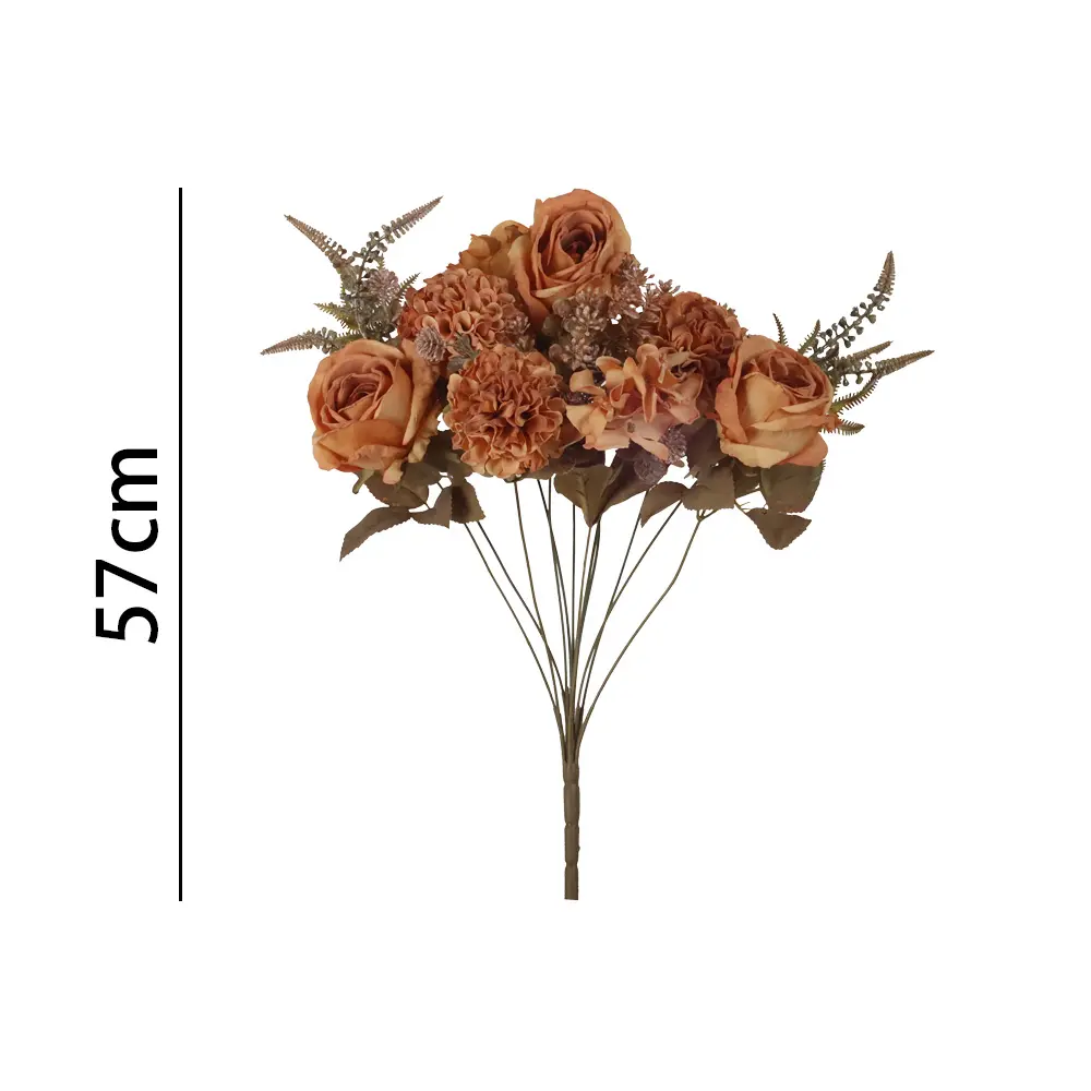 Ramo rosa artificial 57cm 