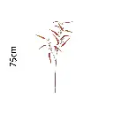 Vara hoja artificial89cm 柳眉叶89cm