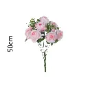 Ramo rosa artificial 50cm 9头带蕾富贵玫50cm