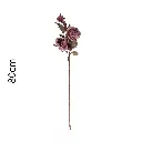Vara rosa artificial otoño 80cm