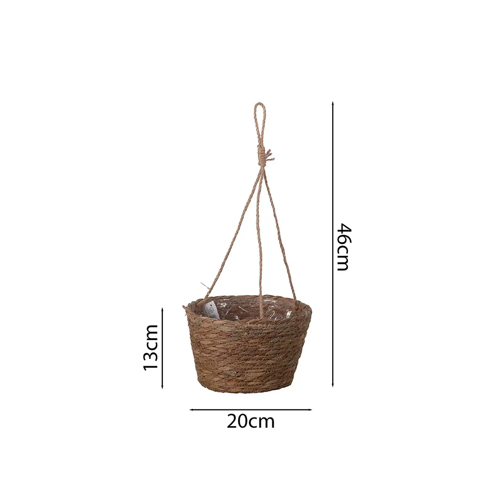 Macetero colgante de fibras naturales D20cm