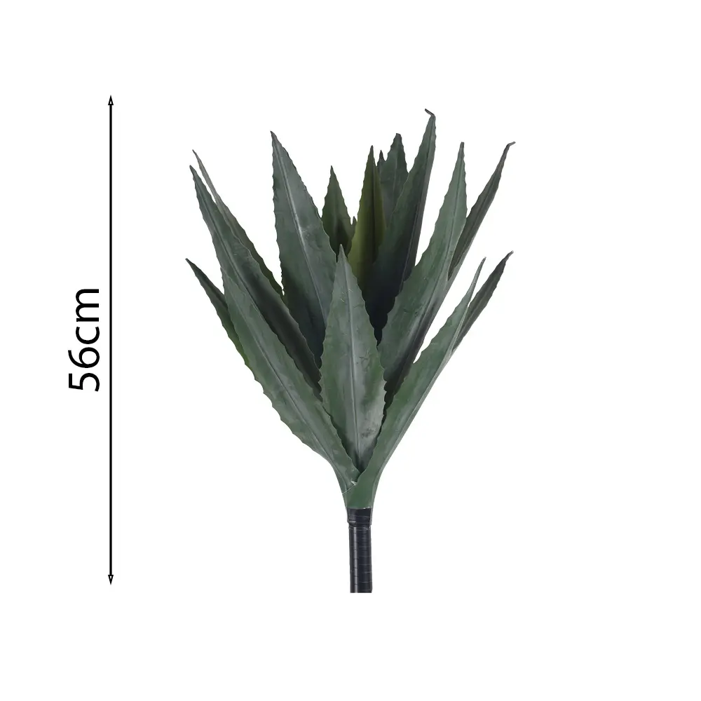 Rama de Agave Artificial de 51cm con 21 Hojas