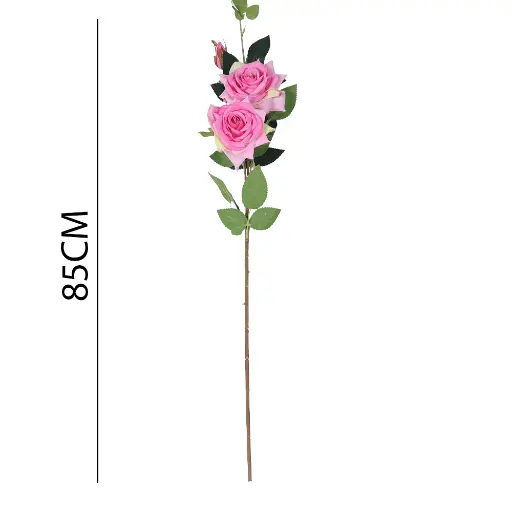 [631267] Vara rosa artificial 85CM 高枝3头中华玫