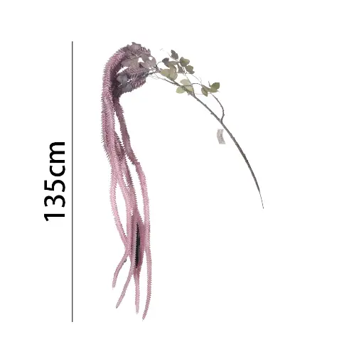 [631101] Vara flor artificial 单枝长狗尾草130cm