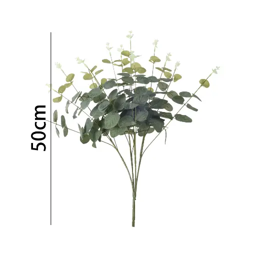 [631320] Ramo eucalipto artificial 16头金钱叶50cm