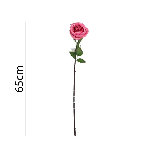 [631416] Vara rosa artificial 单支玫65CM