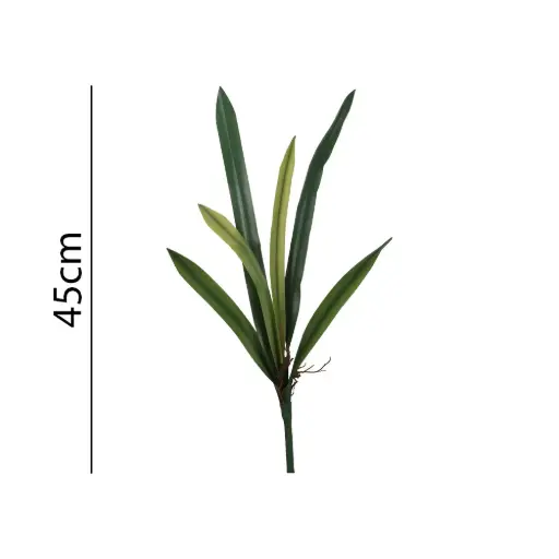 [631511] Ramo de Hoja orquídea artificial 6叉把平草45CM