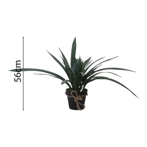 [631529] Maceta Colgante de Anturio Corbata Artificial56cm con 24 Hojas
