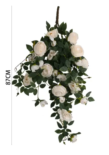 [631063] Colgante Rosa artificial 87cm