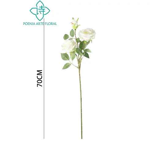 [631133] VARA FLOR ROSA*3 ARTIFICIAL 3头圆角玫